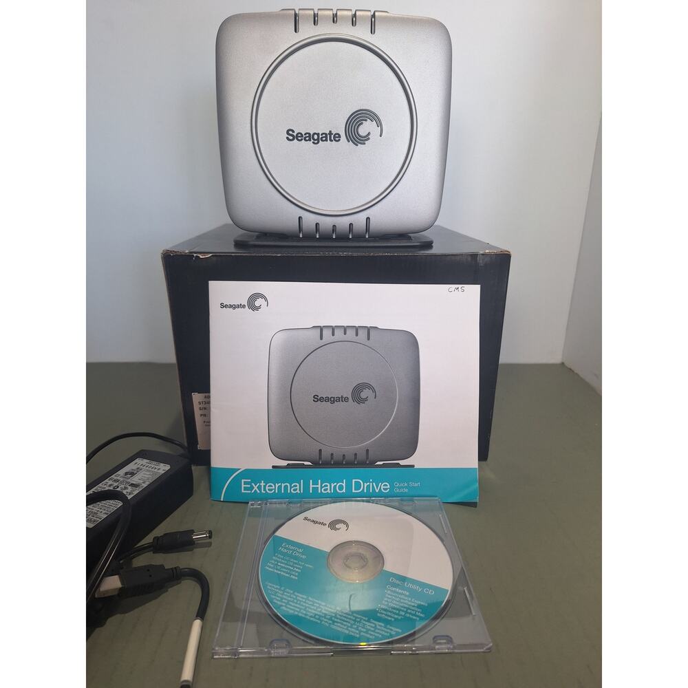 Seagate 400GB External Hard Drive USB 2.0 ST3400601U2 Tested Working- Excellent!